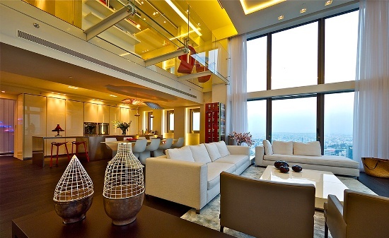 惊人的视觉效果 以色列现代奢华顶层公寓(图)