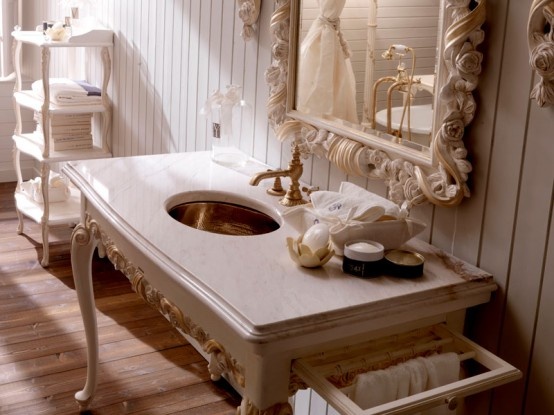 奢华浴室家具带来欧洲王室般卫浴享受