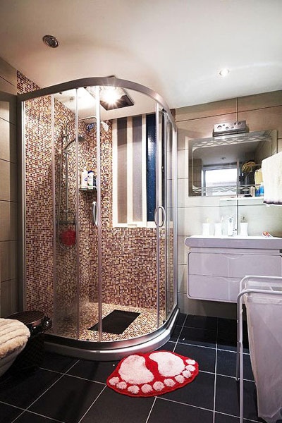 温暖舒服的冬季卫浴间 多种颜色营造冬季舒适