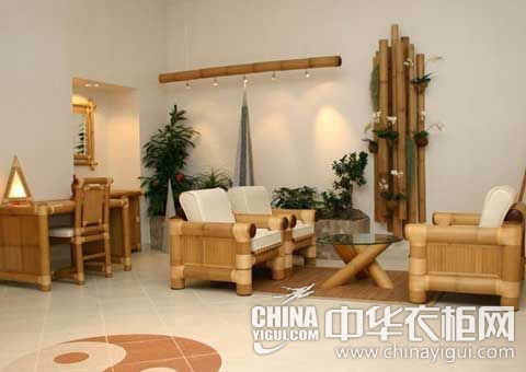 竹子客厅家具高贵中透出淡雅温馨 成为高档时尚家居