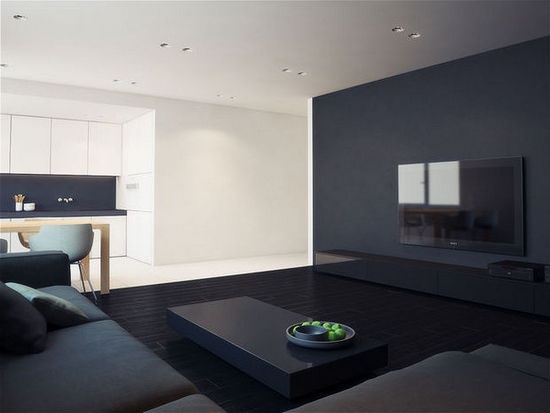76平米的黑白公寓 简约的色彩灵活的搭配