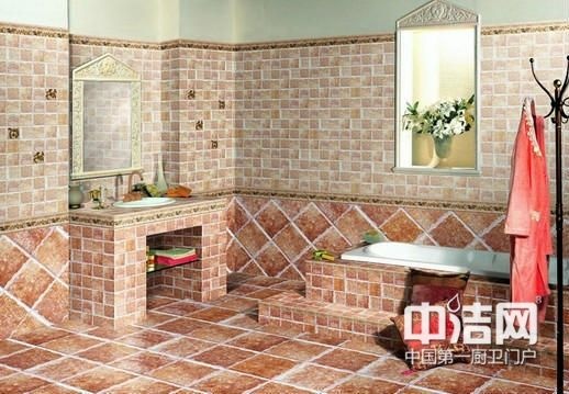 浴室瓷砖铺贴新花样 看格子控的浪漫卫浴间