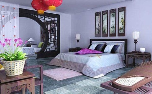 中式风格的卧室很有情调。
