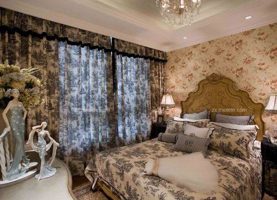 赏析卧室窗帘效果图 给卧室增添亮丽风景