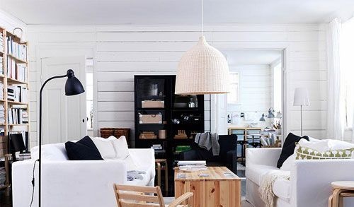 白色典型的北欧风格住宅 设计简约自然注重功能