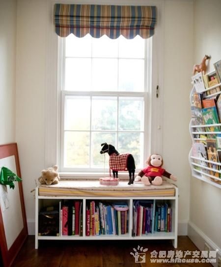 儿童房飘窗设计 安全、收纳功能两不误