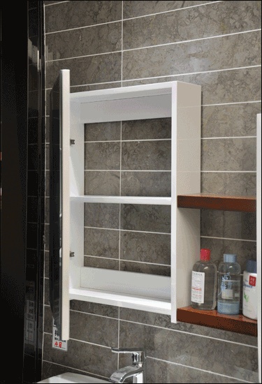 箭牌卡布里系列浴室柜采用不锈钢缓冲门铰
