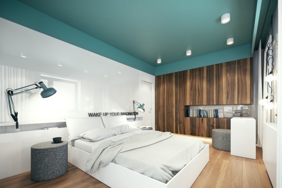 现代简约风格的卧室，就爱这纯粹的色调！