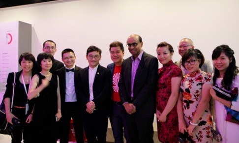 新加坡设计周开幕式副总理接见贾伟
