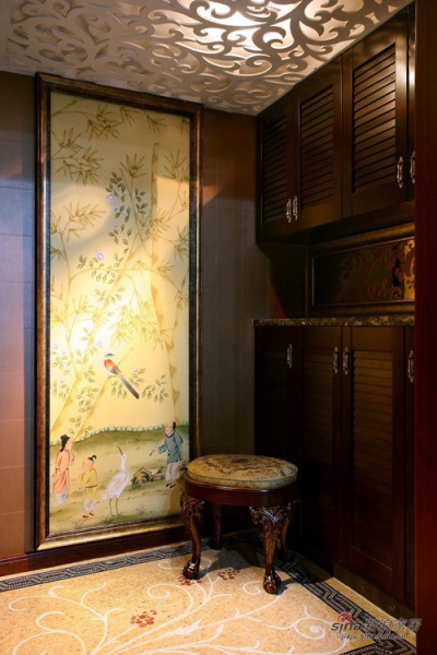 所属作品：【高清】183平老上海古典中式混搭4居 居室：四居 风格：混搭