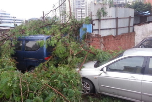 受凡亚比影响广东多地普降暴雨 截至目前直接经济损失超13亿元