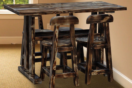 防腐木餐桌椅