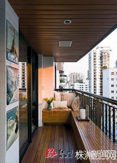 木地板装上阳台 让家更绿色环保
