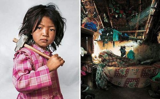 心酸对比：世界各地的孩子们都睡在哪儿