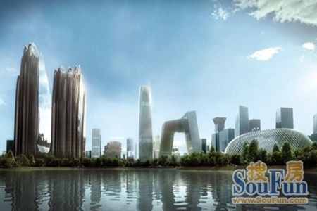 “中国当代十大建筑”评选入围项目之北京•骏豪中央公园广场。