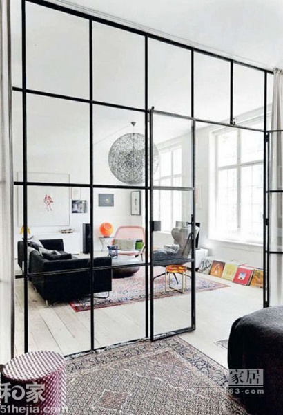 简单玻璃隔断墙 打造理想家居空间