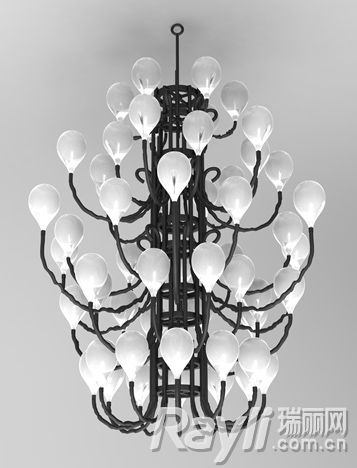 Maarten Baas设计的Das Pop吊灯