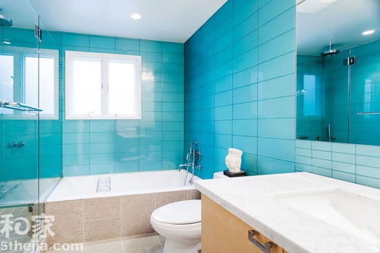 夏季卫浴间装修 四款瓷砖搭配清新浴室
