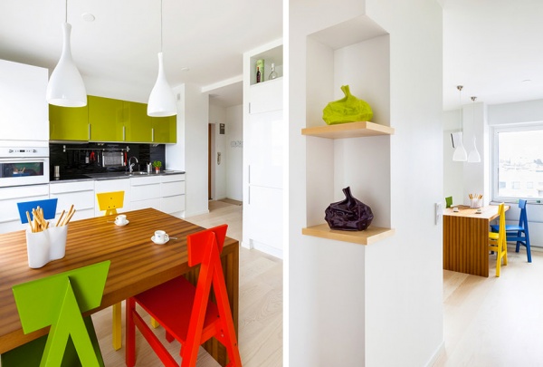 色彩缤纷彩绘故事风一居室 活泼丰富的家居空间