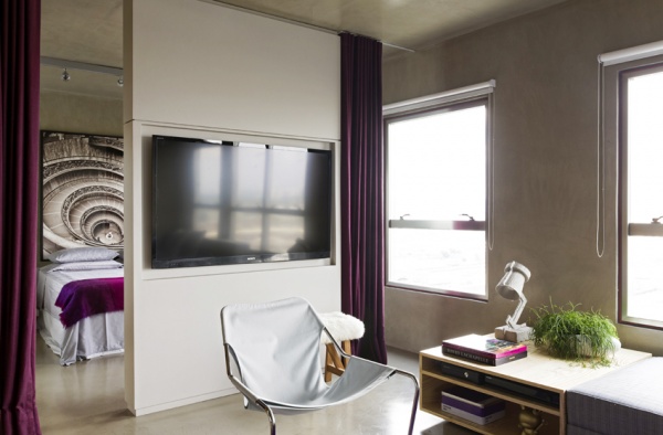水泥粉光一居室公寓 低调奢华的魅力家居空间
