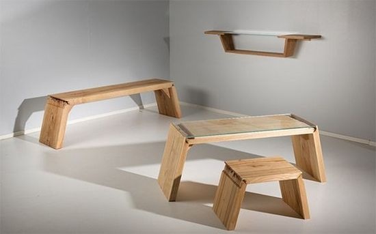 碎裂的创意家具桌子设计