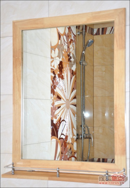 惠达橡胶木浴室柜HDFL185-05浴室镜