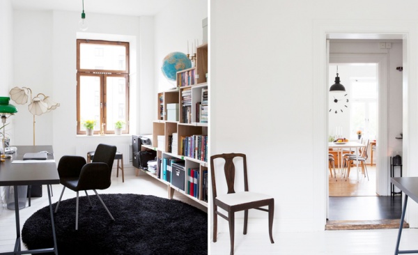 以厨房为重心的79平方米瑞典一居室公寓设计
