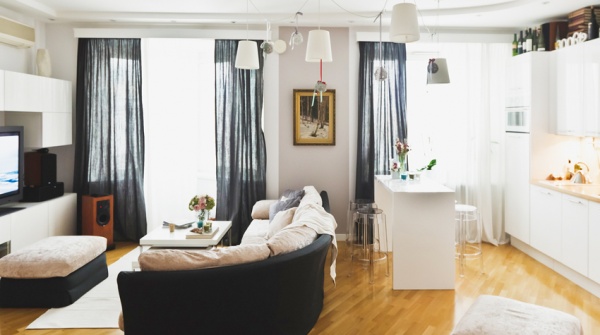 60平米开放式一居室公寓 超级实惠省钱的装修