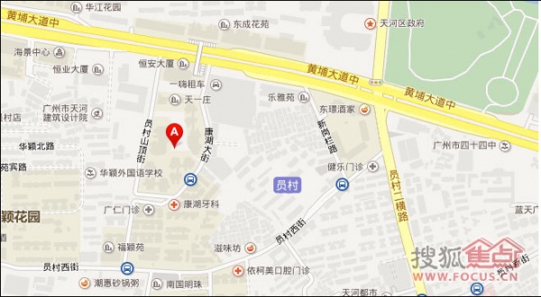 冠军磁砖广州越和国际建材中心店地理位置