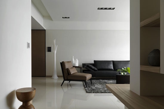 白色与棕色的典雅搭配 现代简约家居设计案例