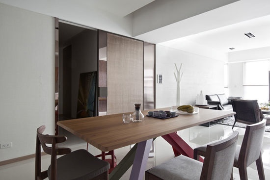 白色与棕色的典雅搭配 现代简约家居设计案例