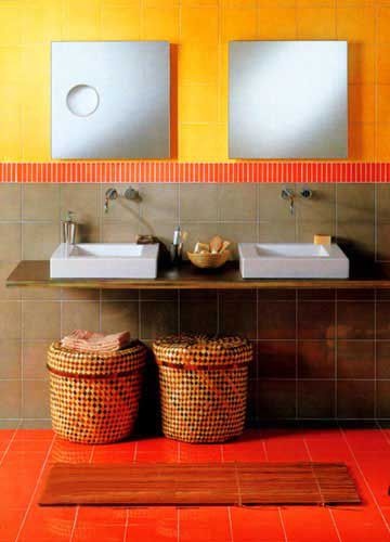 卫生间装修瓷砖装修效果图 创意贴法