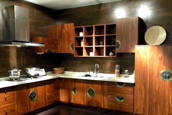中式厨房整体厨柜设计推荐