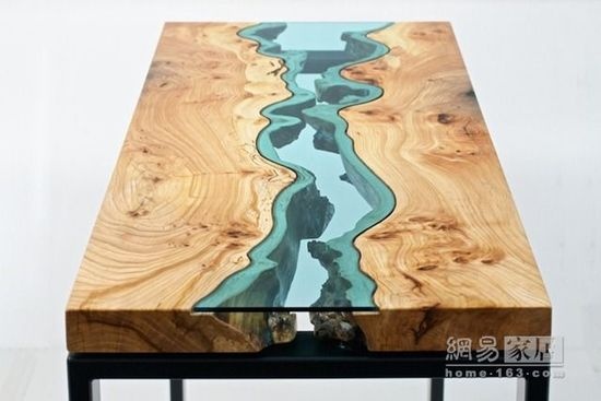 自然系桌椅设计 让河流静静流淌