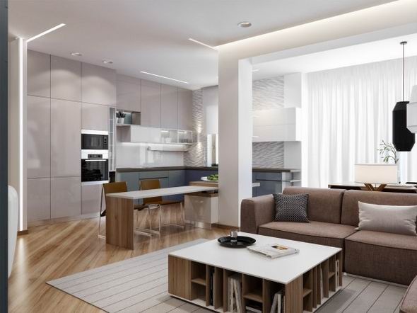 125平米简约两居室 拥有独特元素的乌克兰公寓
