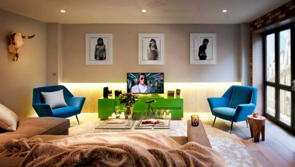 伦敦现代两居室 教你如何增加居家空间立体感