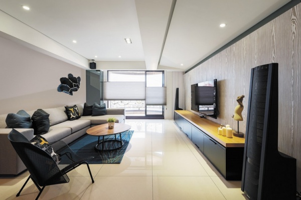 台北90平公寓设计 混搭時尚的轻工业风格超有型