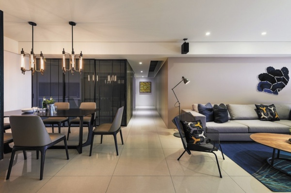 台北90平公寓设计 混搭時尚的轻工业风格超有型