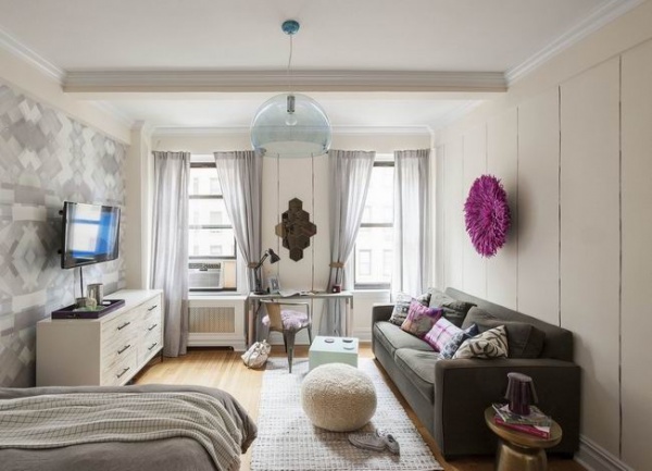 美国曼哈顿活力女性单身小公寓 简约舒适