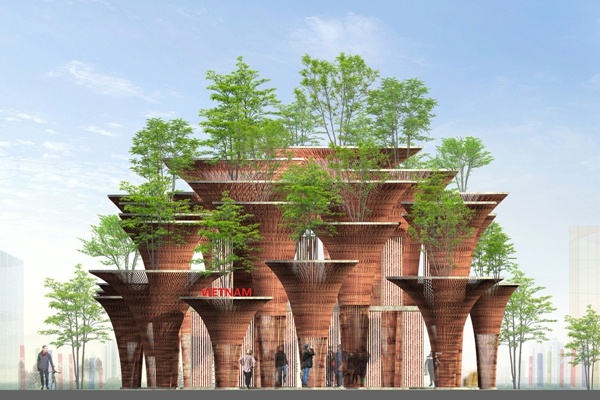 Vo Trong Nghia Architects设计 2015米兰世博会越南馆