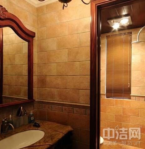 新美式古典风格卫浴设计 浴室里的复古风