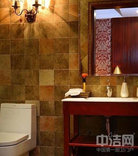 新美式古典风格卫浴设计 浴室里的复古风