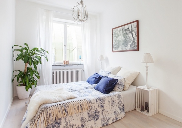 瑞典的一居室公寓设计  法式浪漫简约情调