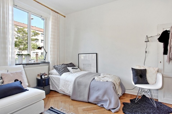 瑞典26.4平方米单身公寓教你小空间布置技巧