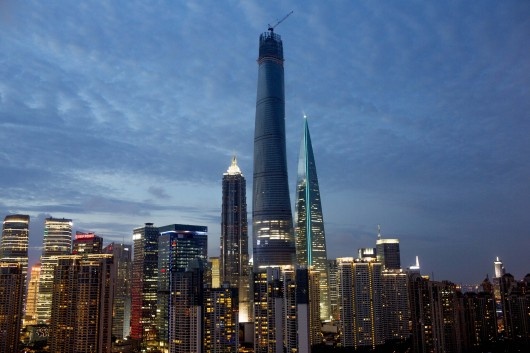 中国第一 全球第二高的上海塔将2015完成竣工