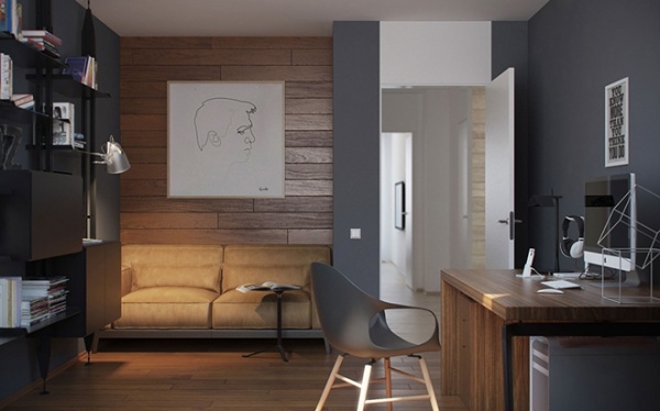 俄罗斯木质简约风公寓 打造多元层次的生活空间