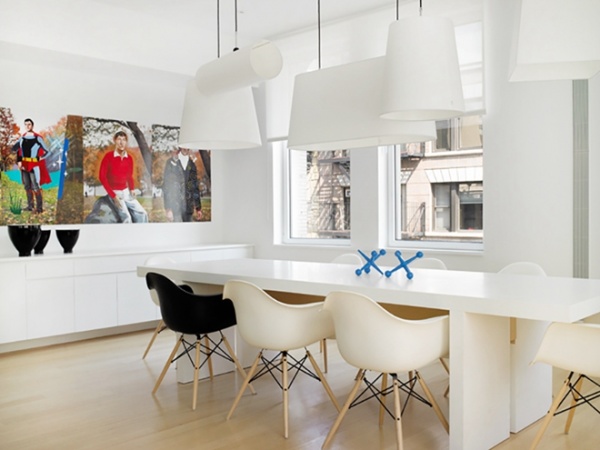 纽约现代摩登时尚一居室公寓 大胆奔放的色彩