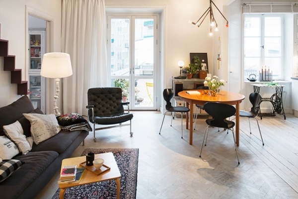 采光超赞的瑞典现代简约风公寓 唯美如画新家居