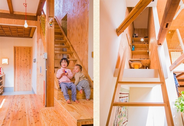 日本名古屋挑高跃层的梦幻木屋 美观又实用
