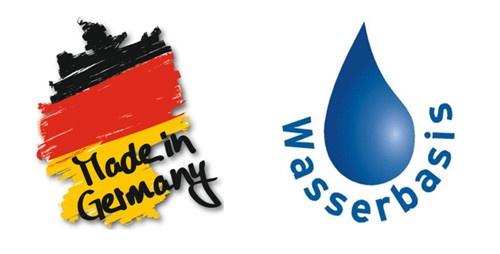 图为：德国原装进口 图为：水性涂料标志